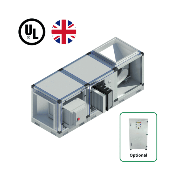 AFT-KEU.UK Kitchen Exhaust Unit - UK, UL Certificate, AutoWash Option