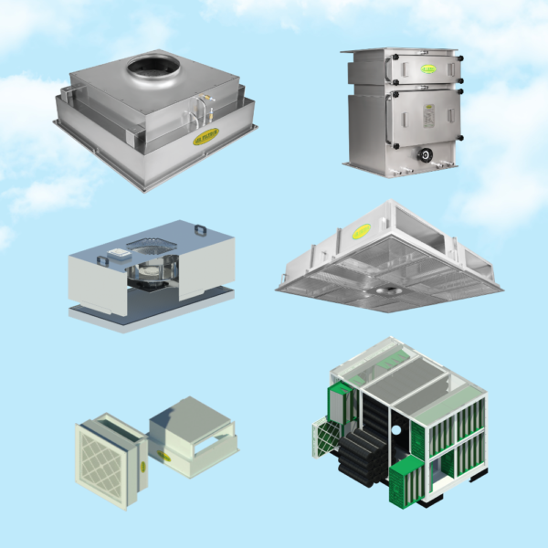 Thiết bị hộp HEPA cấp/thải